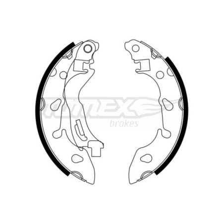 TOMEX Brakes TX 23-04 Kit ganasce freno per
