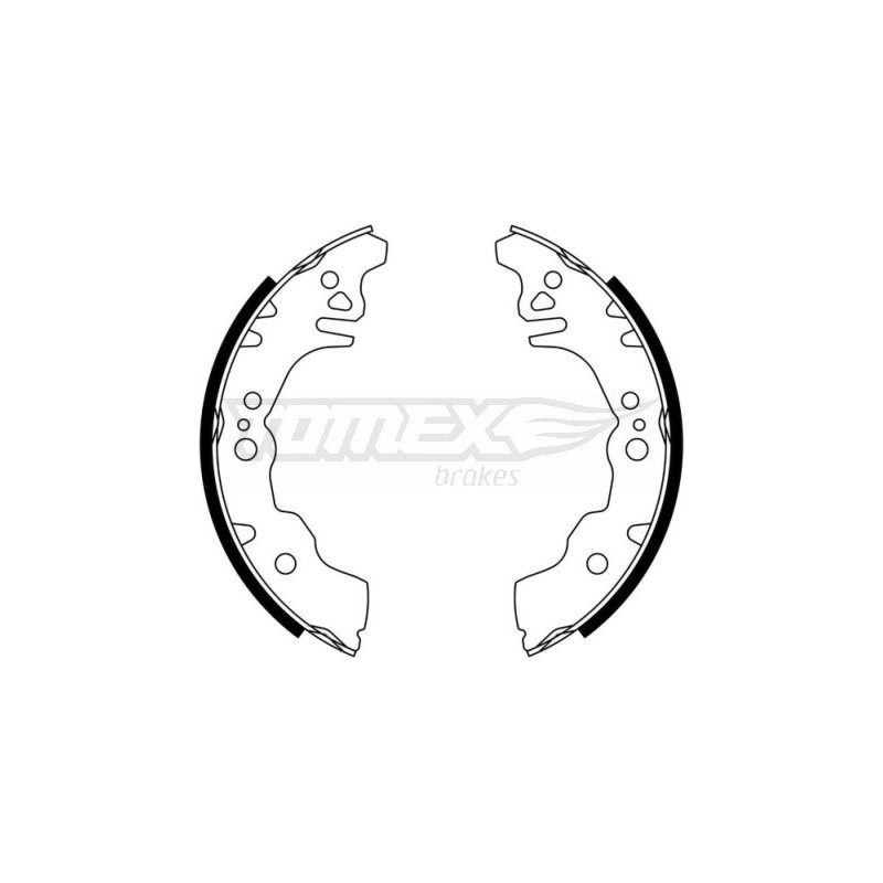 TOMEX Brakes TX 23-08 Sada brzdových čelistí pro