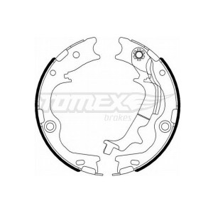 TOMEX Brakes TX 23-12 Sada brzdových čeľustí pre