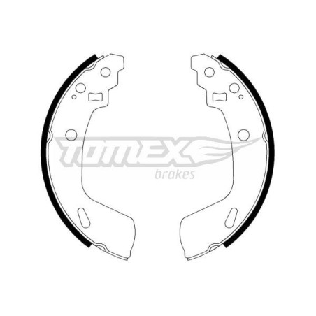 TOMEX Brakes TX 23-14 Sada brzdových čelistí pro