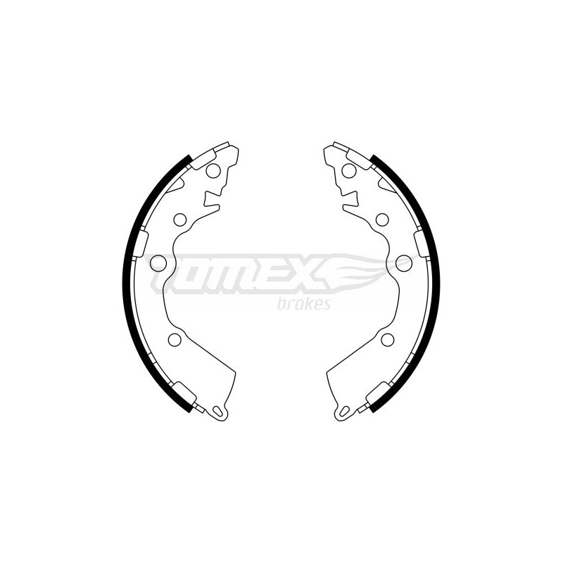TOMEX Brakes TX 23-18 Sada brzdových čeľustí pre