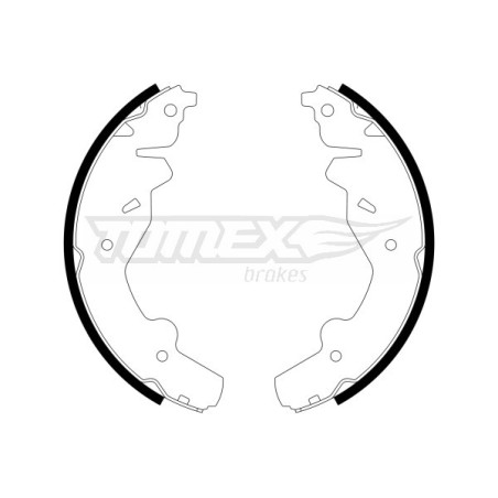 TOMEX Brakes TX 23-19 Juego de zapatas de frenos para