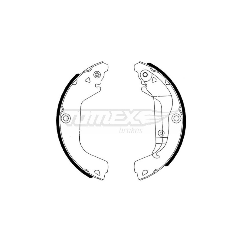 TOMEX Brakes TX 23-20 Brake Shoe Set for
