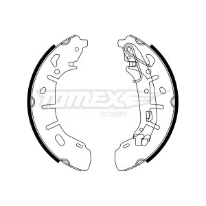TOMEX Brakes TX 23-21 Sada brzdových čeľustí pre