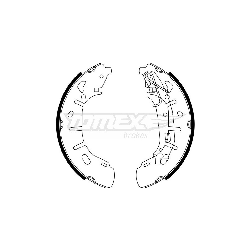 TOMEX Brakes TX 23-21 Sada brzdových čelistí pro