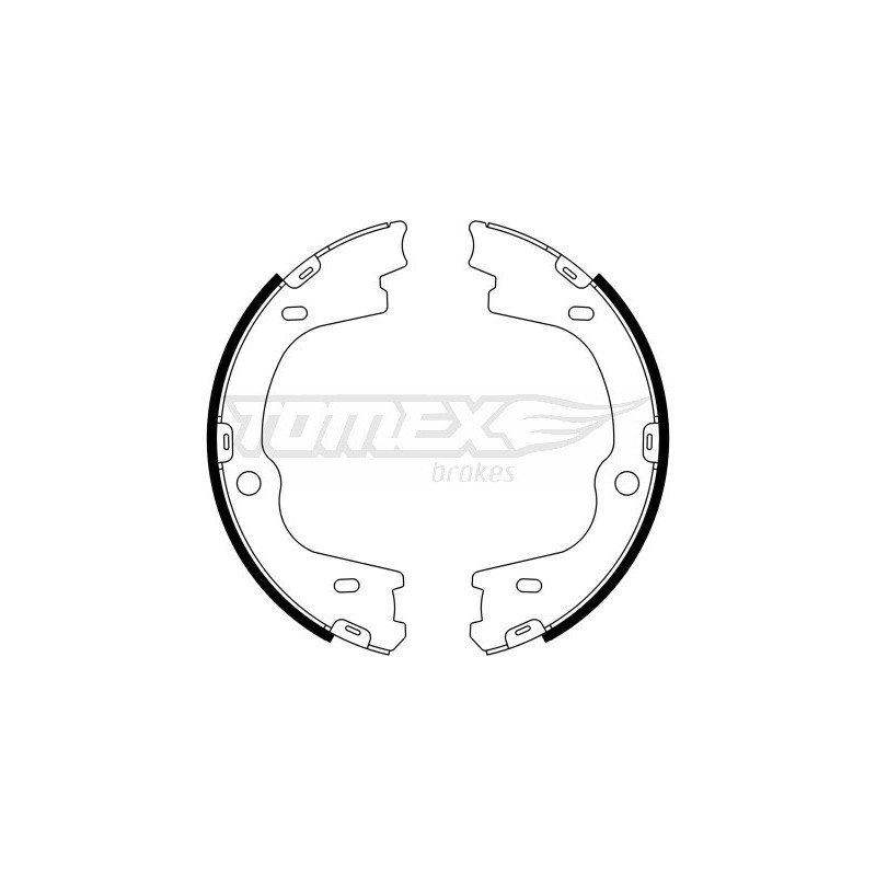 TOMEX Brakes TX 23-27 Sada brzdových čelistí pro