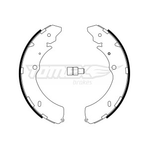TOMEX Brakes TX 23-28 Sada brzdových čeľustí pre