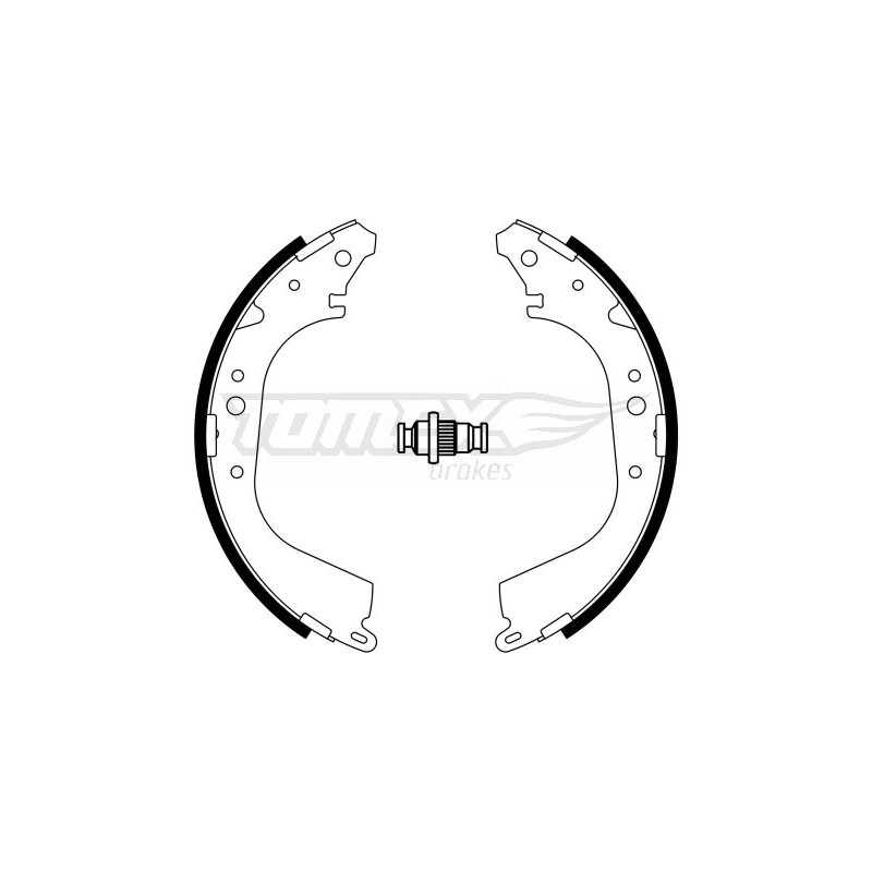 TOMEX Brakes TX 23-30 Brake Shoe Set for