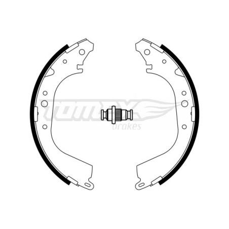 TOMEX Brakes TX 23-30 Sada brzdových čeľustí pre