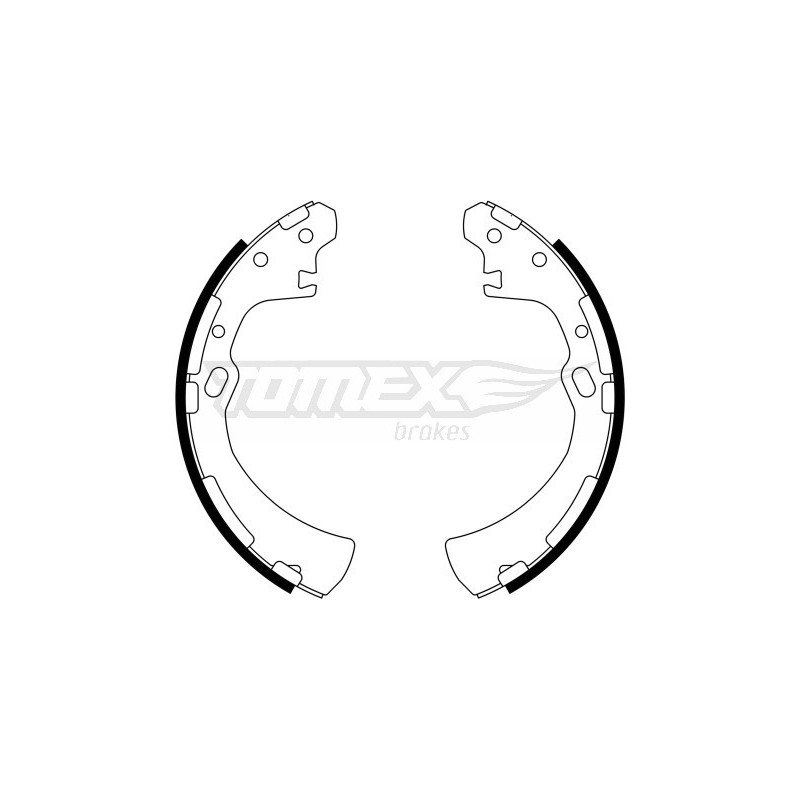 TOMEX Brakes TX 23-31 Brake Shoe Set for