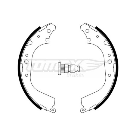 TOMEX Brakes TX 23-35 Jeu de mâchoires de frein pour