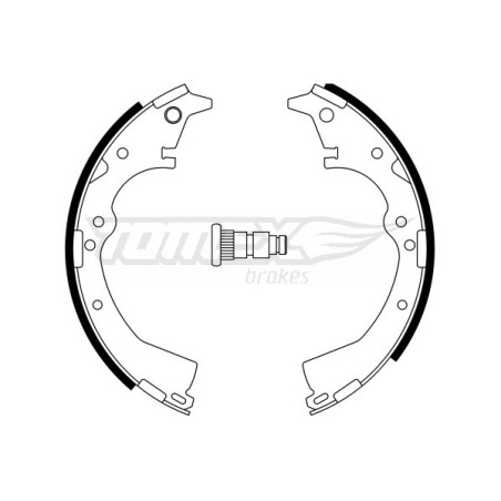 TOMEX Brakes TX 23-36 Sada brzdových čelistí pro