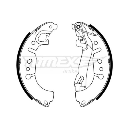 TOMEX Brakes TX 23-37 Jeu de mâchoires de frein pour
