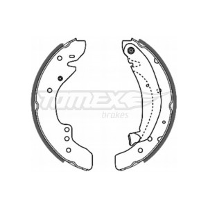 TOMEX Brakes TX 20-29 Sada brzdových čeľustí pre