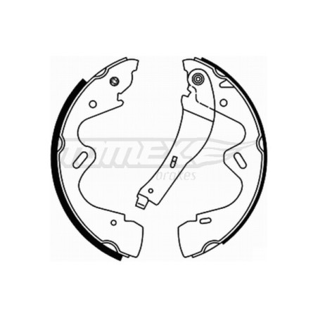 TOMEX Brakes TX 22-01 Sada brzdových čeľustí pre