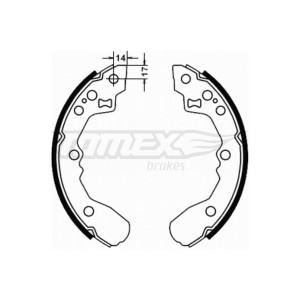 TOMEX Brakes TX 21-78 Brake Shoe Set for
