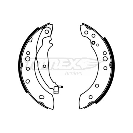 TOMEX Brakes TX 22-21 Sada brzdových čelistí pro