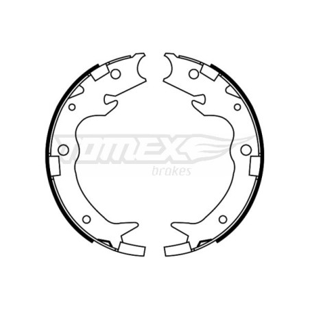 TOMEX Brakes TX 22-65 Sada brzdových čeľustí pre