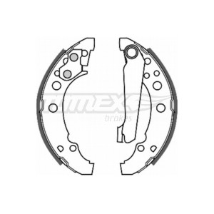 TOMEX Brakes TX 20-23 Sada brzdových čeľustí pre
