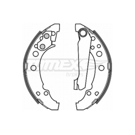 TOMEX Brakes TX 20-23 Brake Shoe Set for