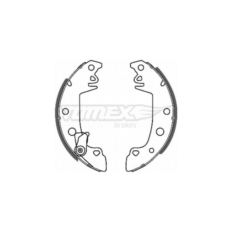 TOMEX Brakes TX 20-68 Bremsbackensatz für