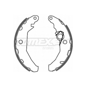 TOMEX Brakes TX 20-46 Sada brzdových čeľustí pre