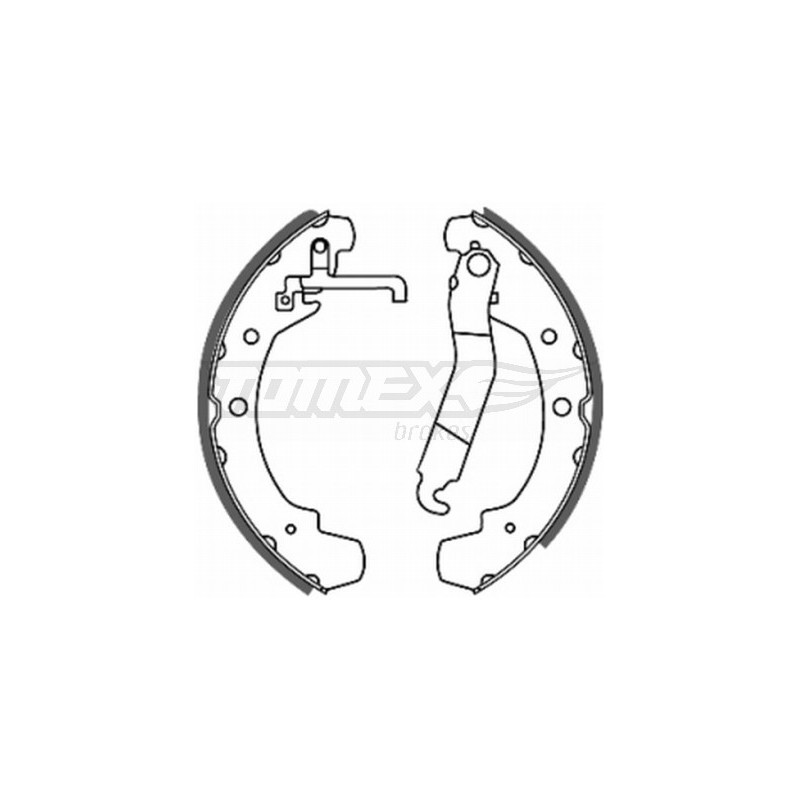 TOMEX Brakes TX 20-49 Brake Shoe Set for