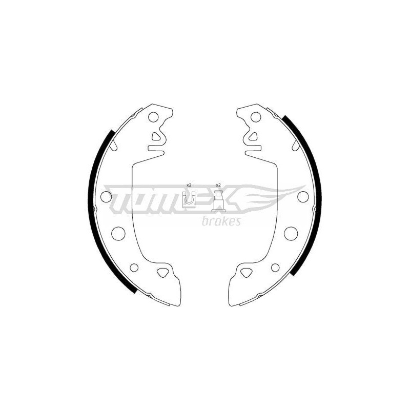 TOMEX Brakes TX 21-28 Jeu de mâchoires de frein pour