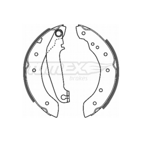 TOMEX Brakes TX 20-65 Brake Shoe Set for