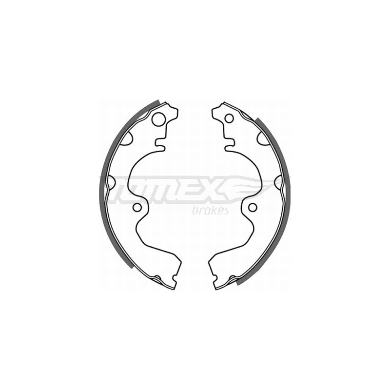 TOMEX Brakes TX 21-08 Sada brzdových čelistí pro