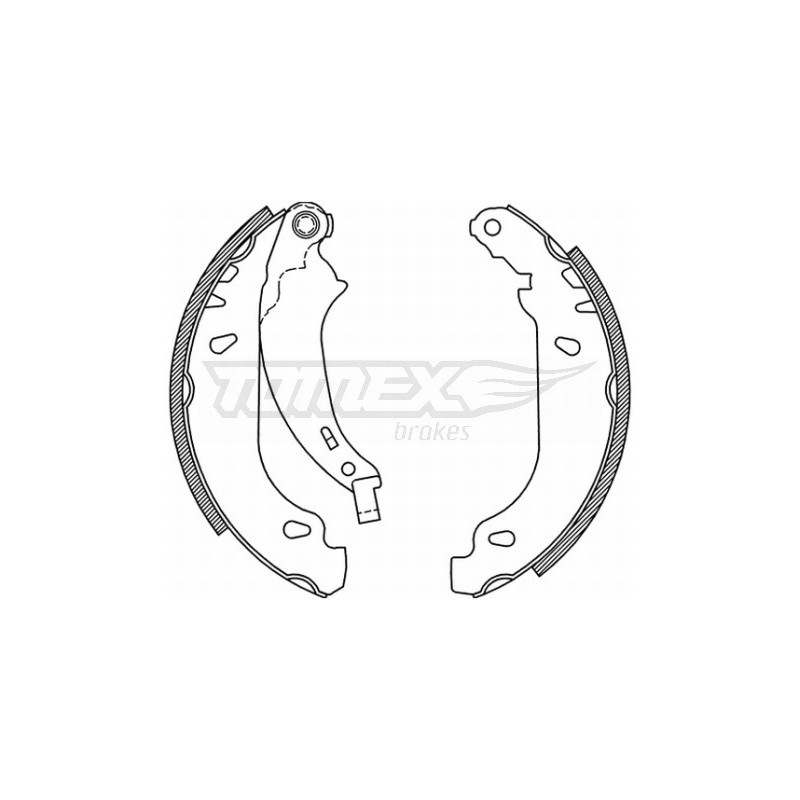 TOMEX Brakes TX 21-52 Zestaw szczęk hamulcowych dla