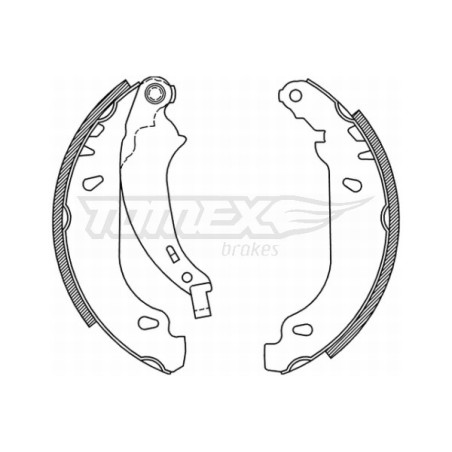 TOMEX Brakes TX 21-52 Sada brzdových čeľustí pre