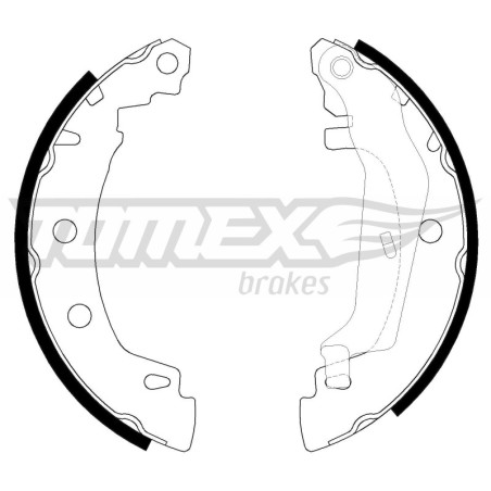 TOMEX Brakes TX 20-43 Bremsbackensatz für