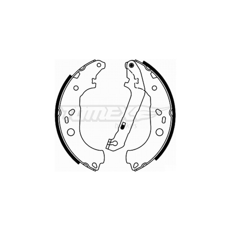 TOMEX Brakes TX 21-95 Brake Shoe Set for
