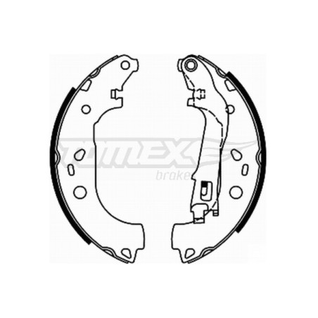 TOMEX Brakes TX 21-98 Brake Shoe Set for