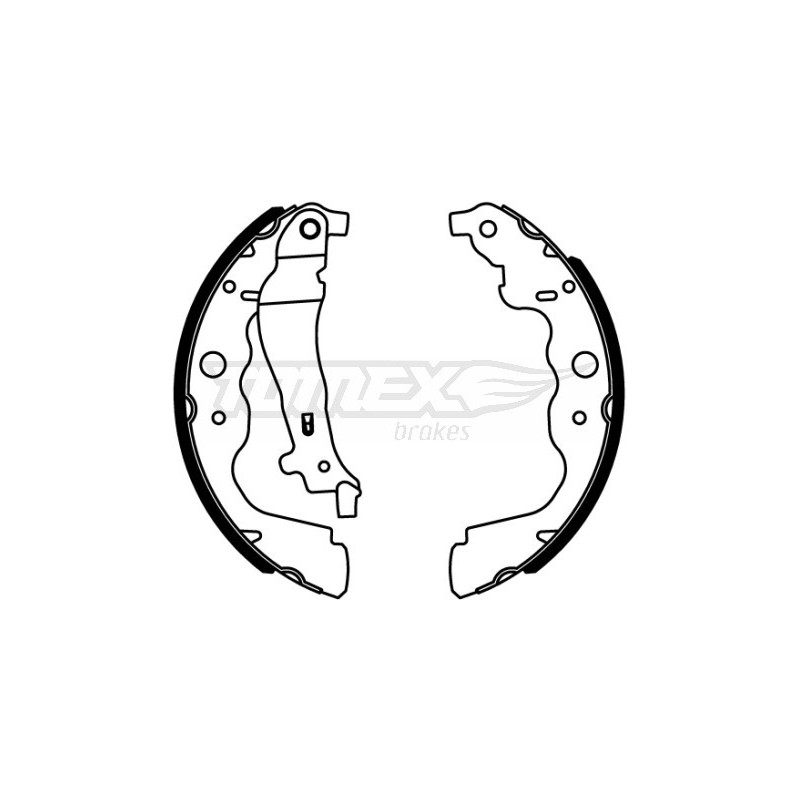 TOMEX Brakes TX 22-18 Sada brzdových čeľustí pre