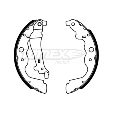 TOMEX Brakes TX 22-18 Zestaw szczęk hamulcowych dla