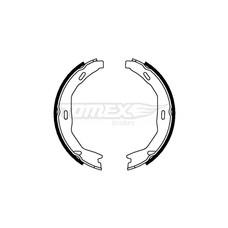 TOMEX Brakes TX 22-15 Sada brzdových čelistí pro
