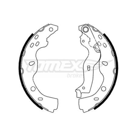 TOMEX Brakes TX 22-38 Brake Shoe Set for
