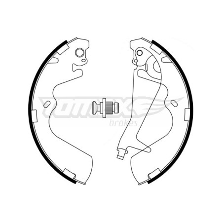TOMEX Brakes TX 23-25 Sada brzdových čeľustí pre