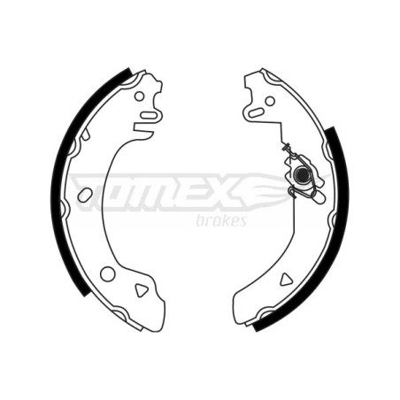 TOMEX Brakes TX 23-22 Jeu de mâchoires de frein pour