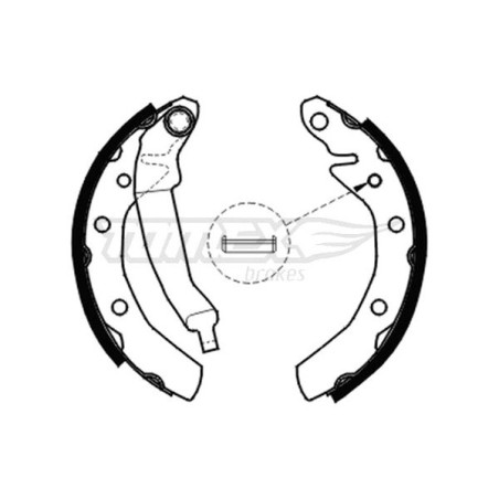 TOMEX Brakes TX 20-30 Zestaw szczęk hamulcowych dla
