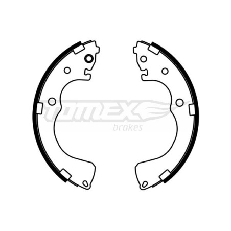 TOMEX Brakes TX 22-99 Sada brzdových čeľustí pre