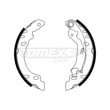 TOMEX Brakes TX 21-61 Bremsbackensatz für