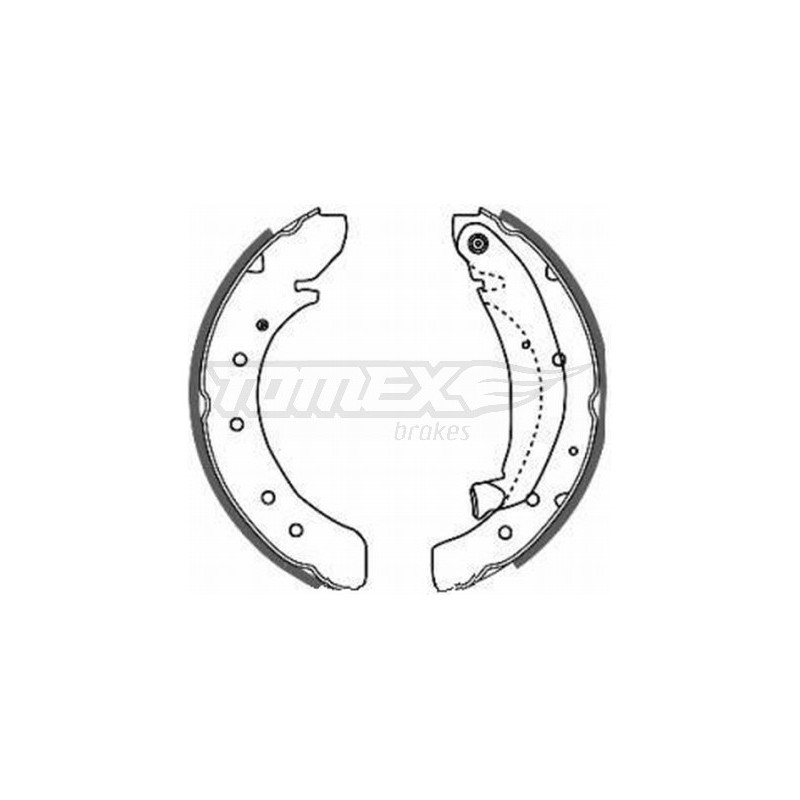 TOMEX Brakes TX 20-50 Sada brzdových čelistí pro