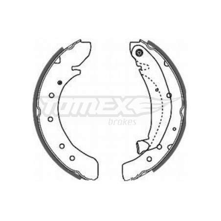 TOMEX Brakes TX 20-50 Zestaw szczęk hamulcowych dla