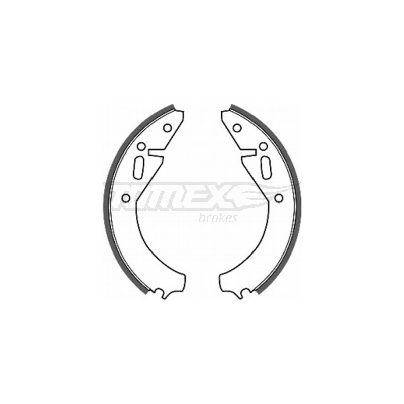 TOMEX Brakes TX 20-07 Sada brzdových čeľustí pre