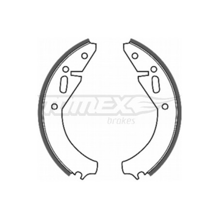 TOMEX Brakes TX 20-07 Sada brzdových čeľustí pre