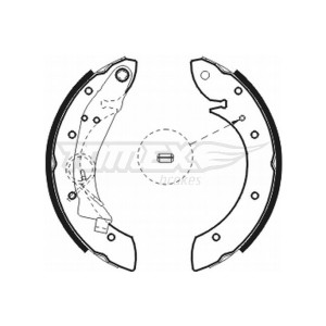 TOMEX Brakes TX 20-75 Sada brzdových čeľustí pre