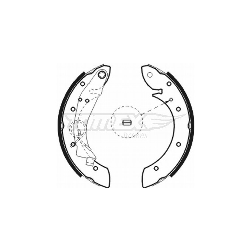 TOMEX Brakes TX 20-75 Sada brzdových čelistí pro